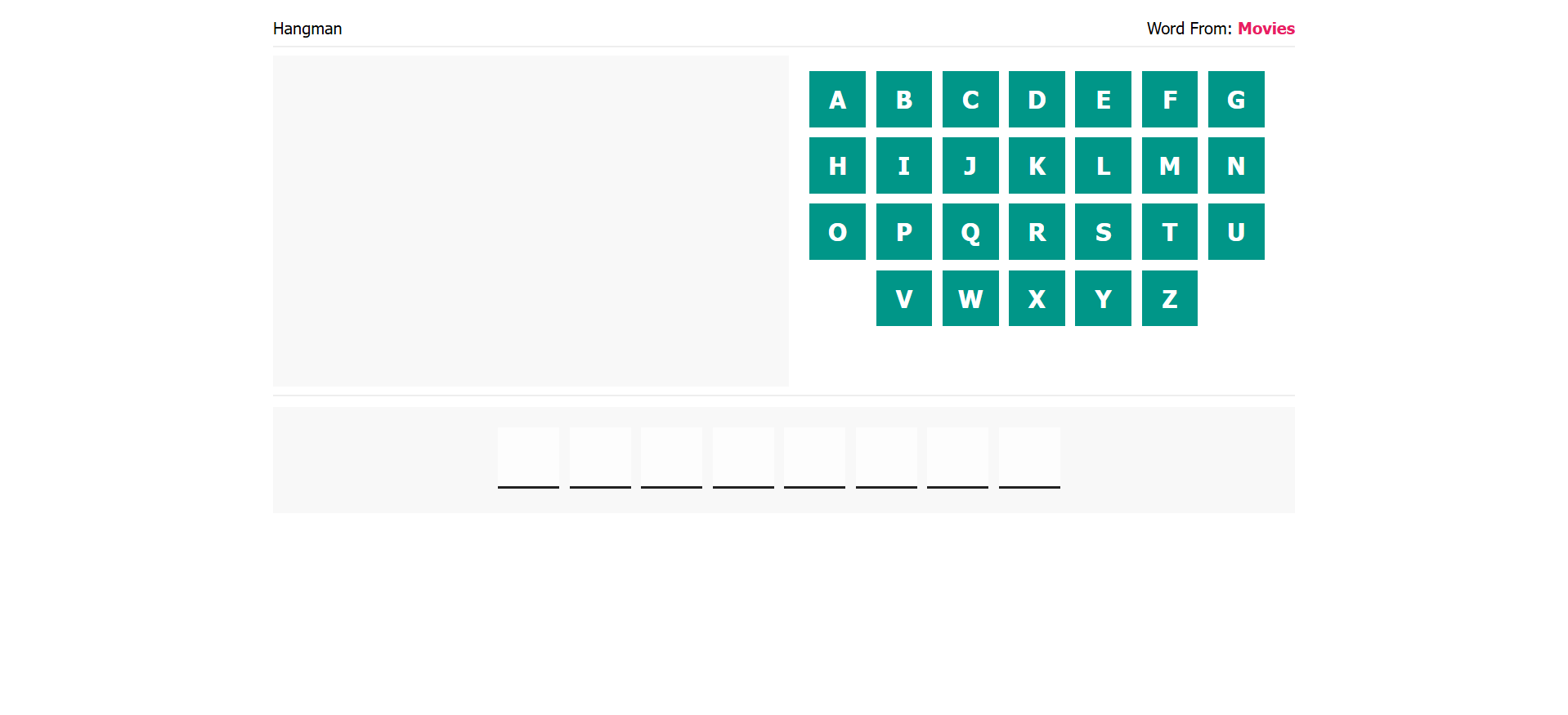 Hangman Word Game