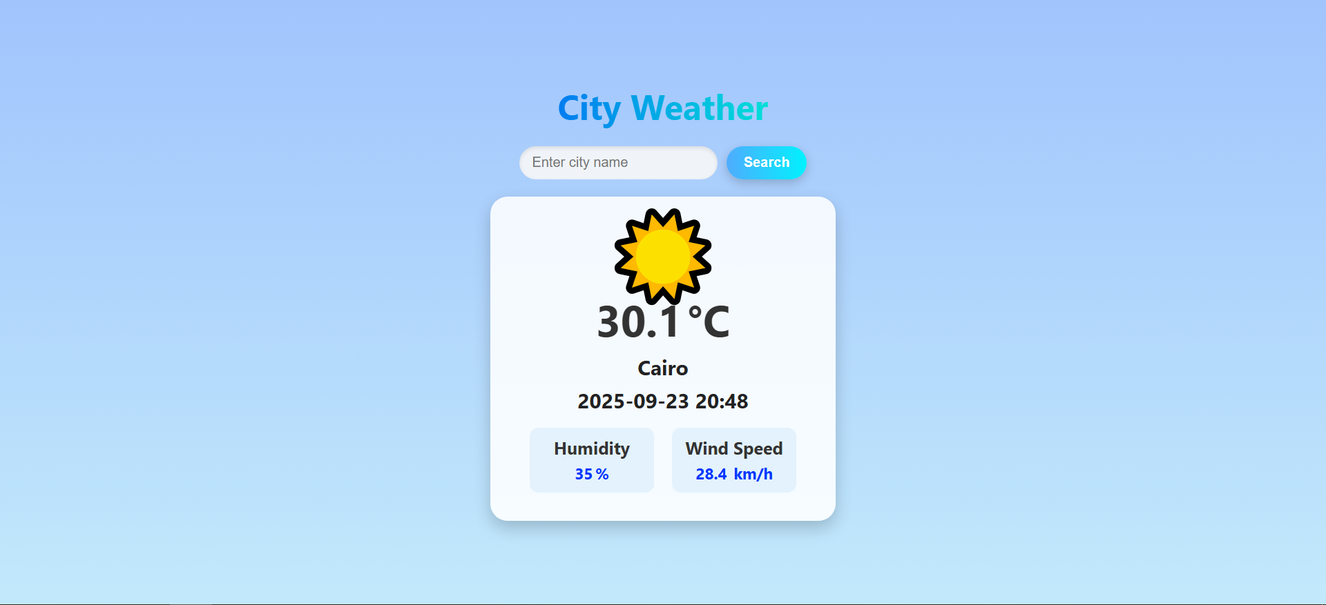 City Weather App